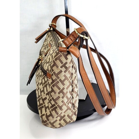 Vintage Tommy Hilfiger Croosbody TH Logo Brown Bag - Picture 10 of 16